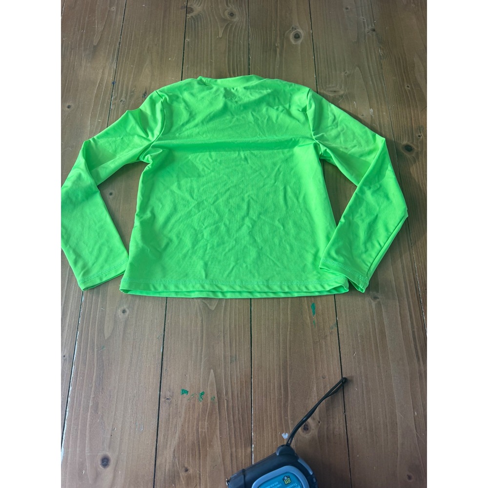 Cat Jack Kids Long Sleeve Neon Green Athletic Top Size S - Picture 4 of 4